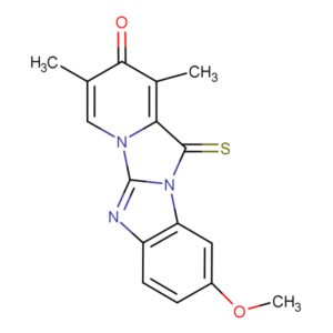 RAM2479... 9-methoxy&shy;-1,3-dimethyl-12-thioxo-pyrido[1',2',3,4]imidazo[1,2-a]benz&shy;imidazol-2-(12H&shy;)-one