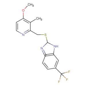 RAM2497... 5-trifluoro&shy;methyl-2-[(4-methoxy&shy;-3-methyl&shy;pyrid-2-yl)-methyl&shy;thia]-benz&shy;imidazole