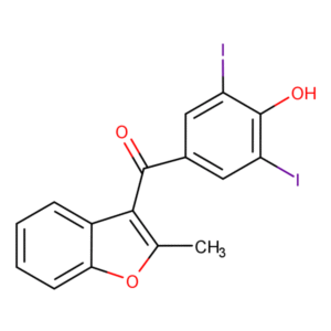 RAM2518... 3-(3,5-diiodo-4-hydroxy&shy;benz&shy;oyl&shy;)-2-methyl-benz&shy;ofuran