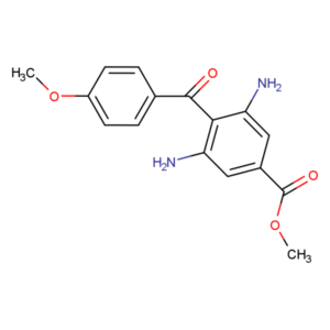 RAM2545... 3,5-diamino-4-(4-methoxy&shy;&shy;phenyl&shy;carbonyl&shy;)-benz&shy;oic acid methyl ester