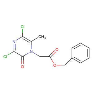 RAM2598... Benzyl (2,6-Dichloro-3-hydroxy-5-methyl&shy;pyrazin-4-yl)acet&shy;ate