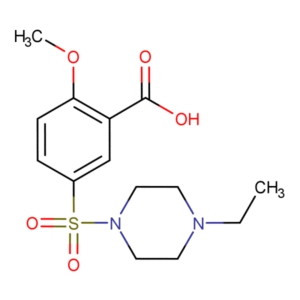 RAM3117... 2-Methoxy-5-[(4-ethyl&shy;piperazin-1-yl)sulfo&shy;nyl]benz&shy;oic acid
