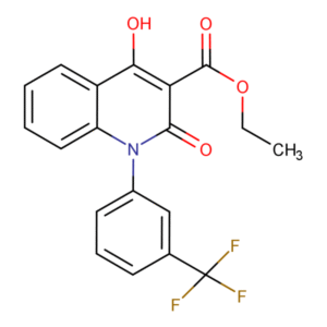 RAM3449... Ethyl 1-(3-trifluoro&shy;methyl&shy;phenyl&shy;)-4-hydroxy&shy;quinolin-2-one-3-carboxy&shy;late