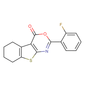 RAM3471... 2-(2-Fluorophenyl&shy;)-5,6,7,8-tetra&shy;hydro-benz&shy;othieno&shy;[2,3-d]-[1,3]-oxazin-4-one