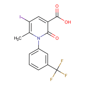 RAM4240... 1-(3-trifluoro&shy;methyl&shy;phenyl&shy;)-5-iodo-6-methyl-2-pyridone-3-carboxy&shy;lic acid